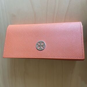 Tory Burch Orange Sunglasses Leather Case Magnetic Closure